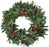 Live Fresh 30” Noble Fir Christmas Wreath | Cedar Boughs, Pinecones, Red Berries | Handcrafted, Free Shipping