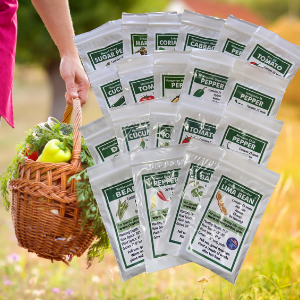 Picklers, Canners, & Salsa Seeds Kit | 20 Varieties, 500+ Seeds, Non-GMO, Waterproof Bag