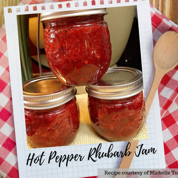 Hot Pepper Rhubarb Jam