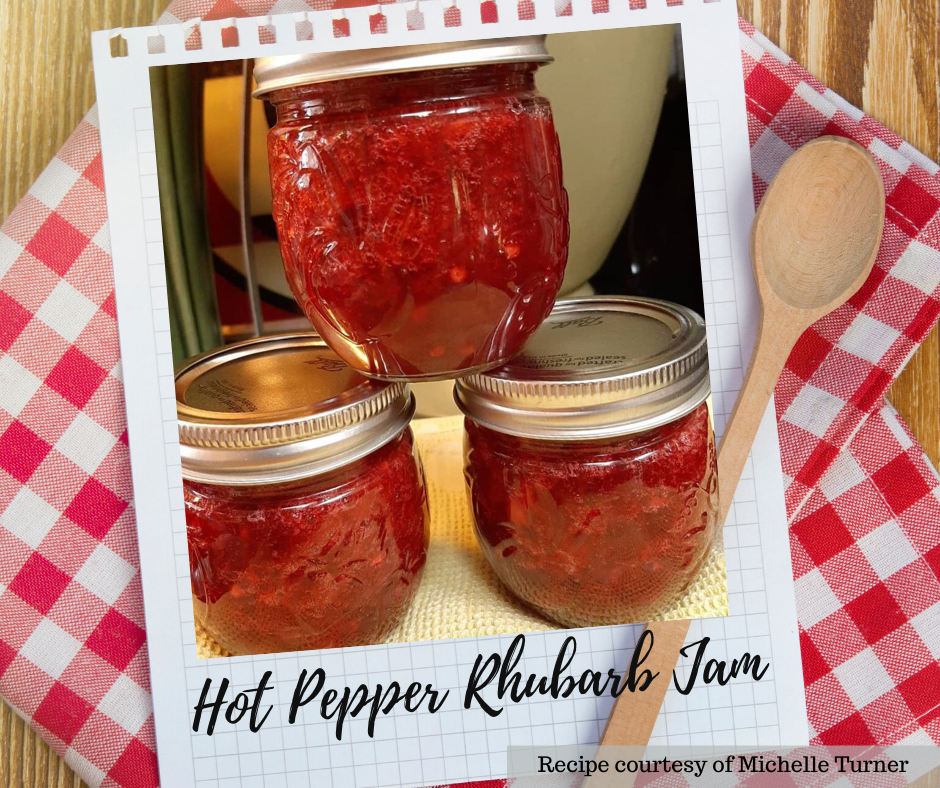 Hot Pepper Rhubarb Jam