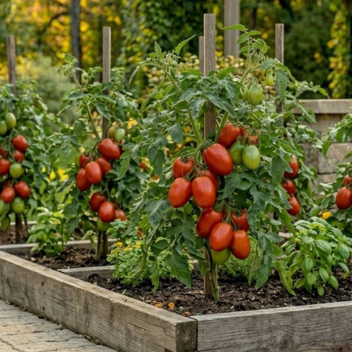 Super Sauce Tomato Plants | Two Live Plants | Non-GMO | Giant Paste Tomato, Thick Meaty Flesh, Perfect for Sauce & Canning