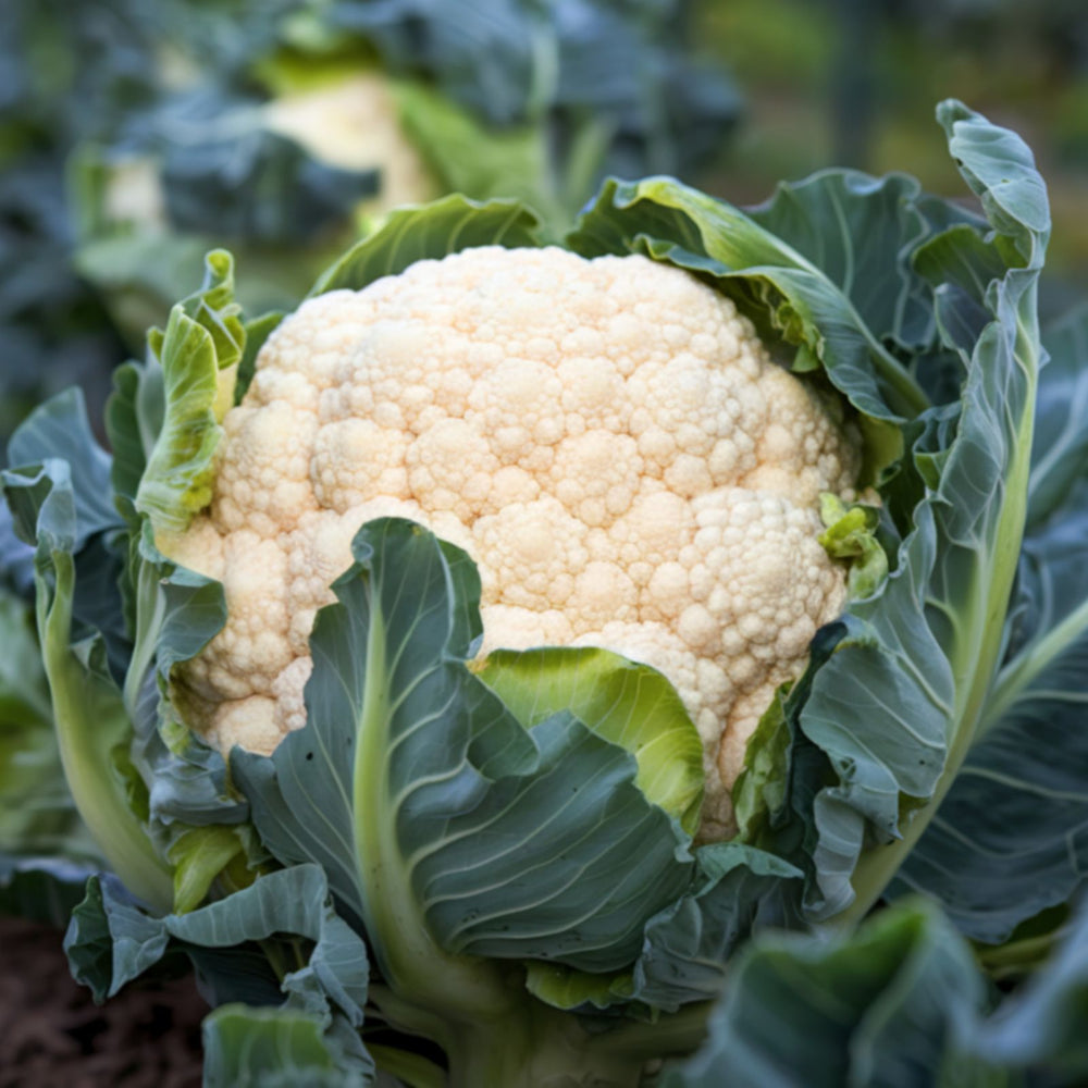 Cauliflower Amazing! | Two Live Plants | Non-GMO | Large White Heads | Crisp, Delicious & Easy to Grow