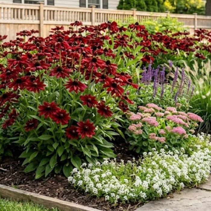 Black Eyed Susan (Rudbeckia) Cherry Brandy | Two Live Plants | Non-GMO | Heirloom Perennial | Pollinator Favorite