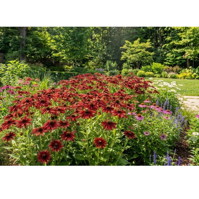 Black Eyed Susan (Rudbeckia) Cherry Brandy | Two Live Plants | Non-GMO | Heirloom Perennial | Pollinator Favorite