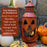 Halloween Pumpkin Rustic Small Lantern with Handle - Metal Jack O Lantern Fall Decoration, Standing or Hanging, Holds Pillar Candle - Indoor, Outdoor
