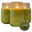 Mosquito Repellent Candle Natural Lemongrass | 12 Oz., Set of 3 | Soy-Base, Infused with Essential Oils | Made in USA